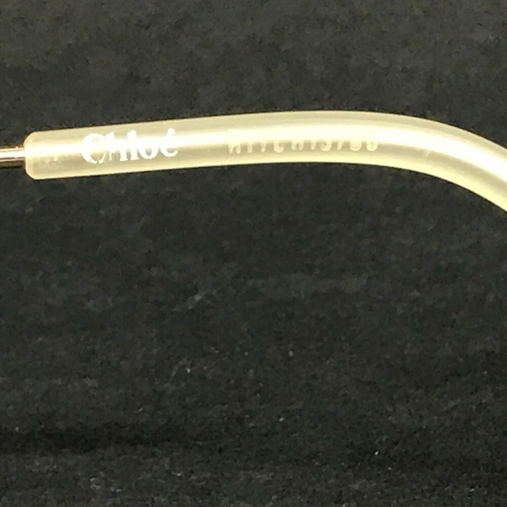 Chloe Eyeglasses Frames CH0062O 002 Transparent Nude Pink Gold Round 52-18-140